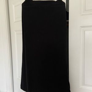 Black maxi skirt